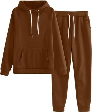 Women 2 Piece Lounge Sets Long Sleeve V Neck Winter Clothes Top and Wide Leg Pants Casual