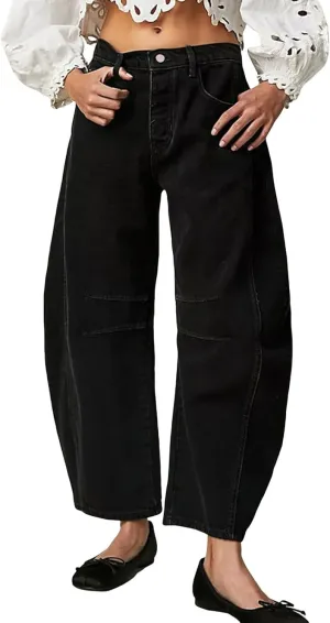 Women Linen Blend Summer Loose Flowy Palazzo Pants Elastic Waisted Bootcut Slim-Fit Palazzo Pants Travel