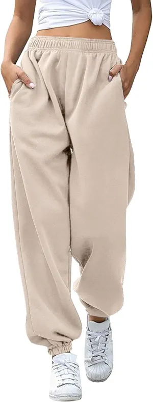Women Linen Blend Summer Y2K Fashion Pant Trousers Elastic Waist Baggy Stretchy Loose Fit Pant Trousers Office