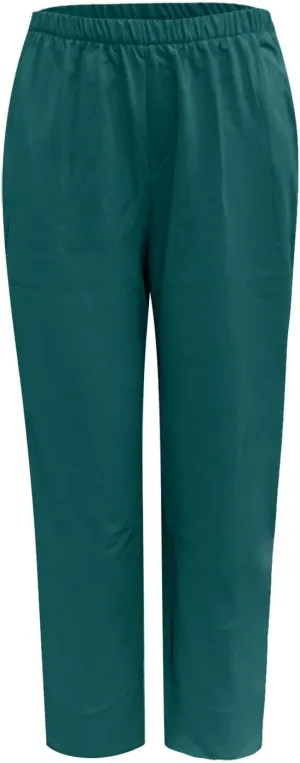 Women Linen Pants Casual Summer Loose Fit Beach Solid Color Plus Size High Waist Linen Pants Stretch Trousers with Pockets
