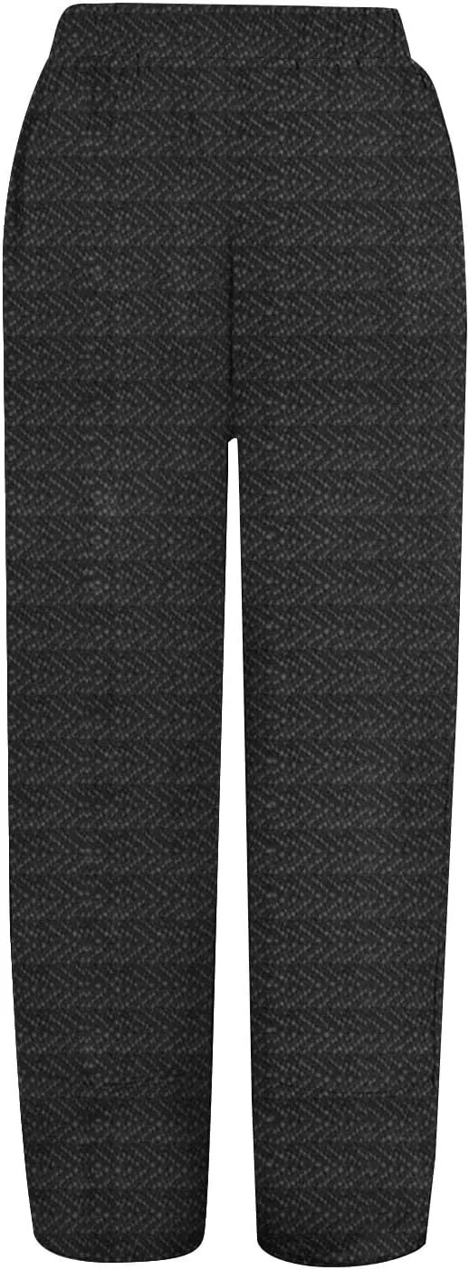 Women's Cotton Linen Pants Casual Cropped Baggy Trousers Comfy Loose Palazzo Pants with Womens High