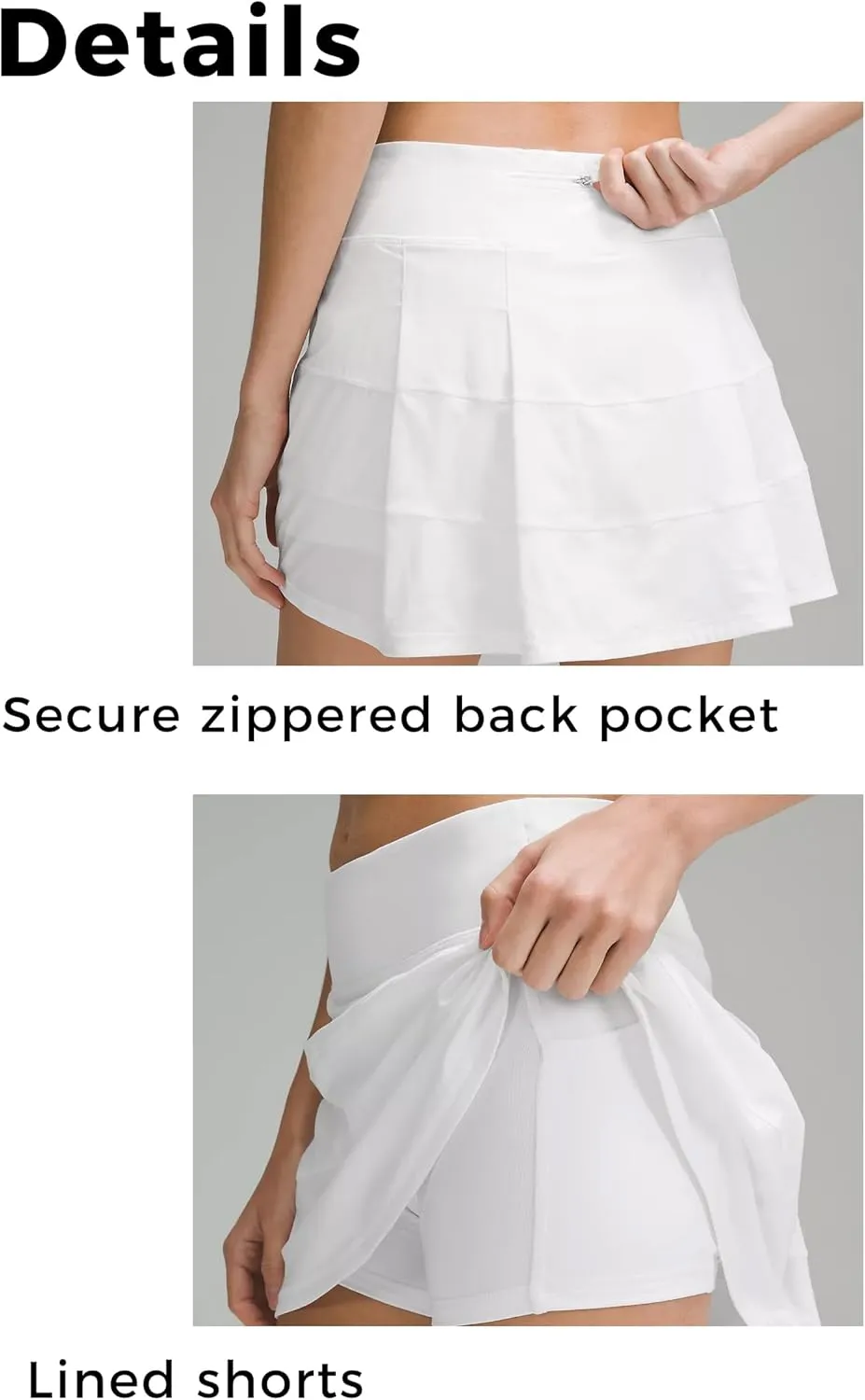 Women's High Waisted Pleated Tennis Skirt with Pockets Athletic Golf Skorts for Running Workout Casual Built-in Shorts