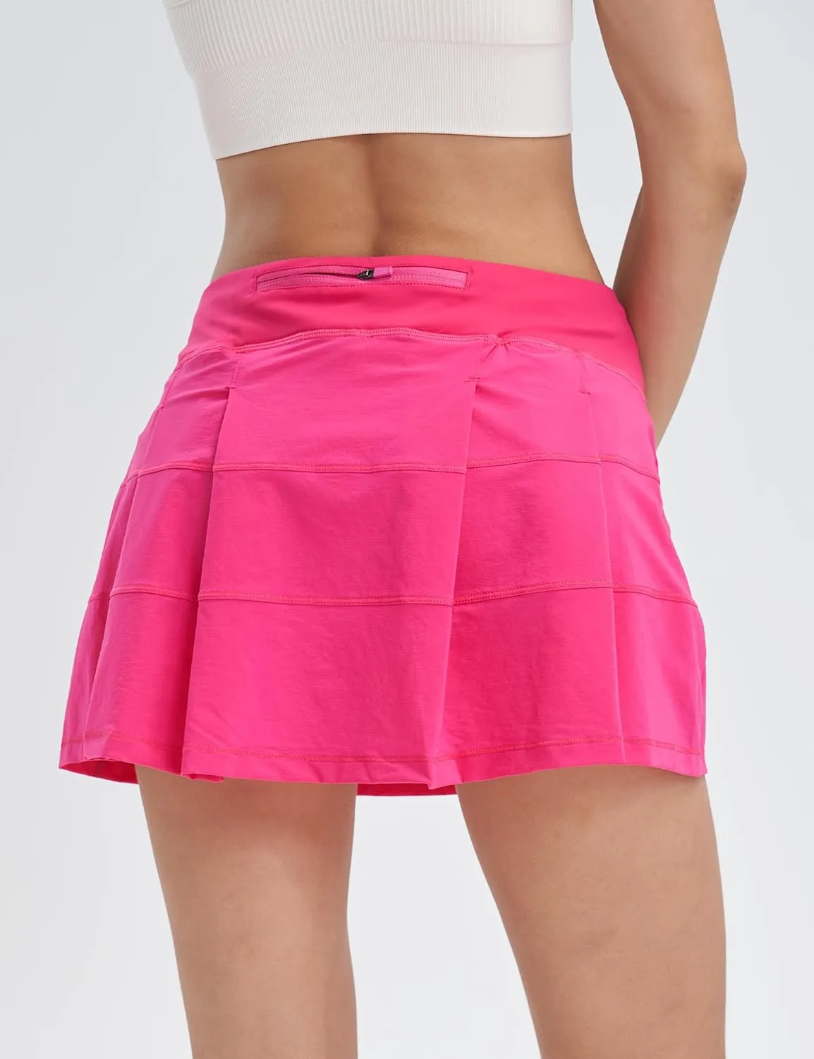 Women's High Waisted Pleated Tennis Skirt with Pockets Athletic Golf Skorts for Running Workout Casual Built-in Shorts