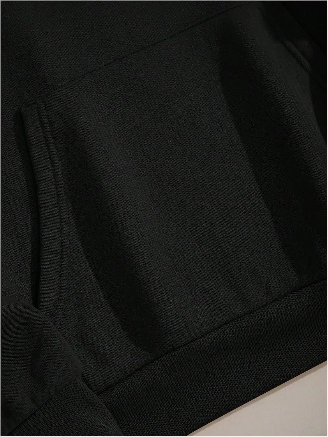 Women's Letter Print Hoodies Long Sleeve Drop Shoulder Drawstring Hooded Sweatshirt with Pockets