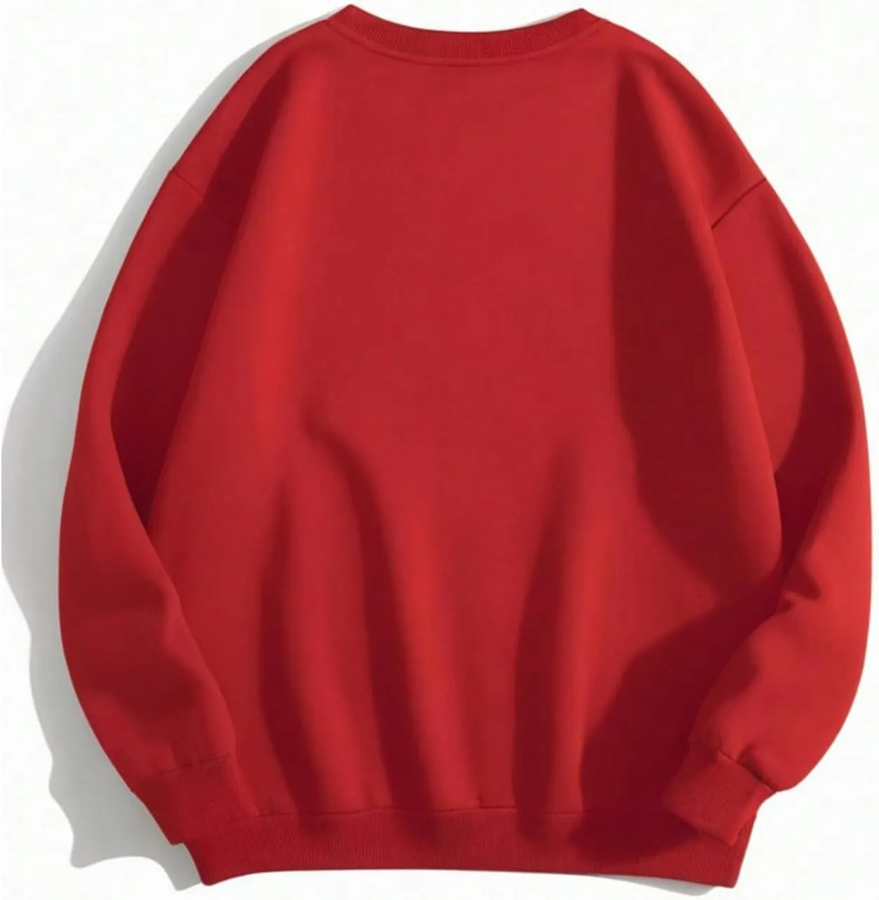 Women's Plus Size Long Sleeve Letter Graphic Sweatshirts Drop Shoulder Crewneck Pullover Sweatshirts