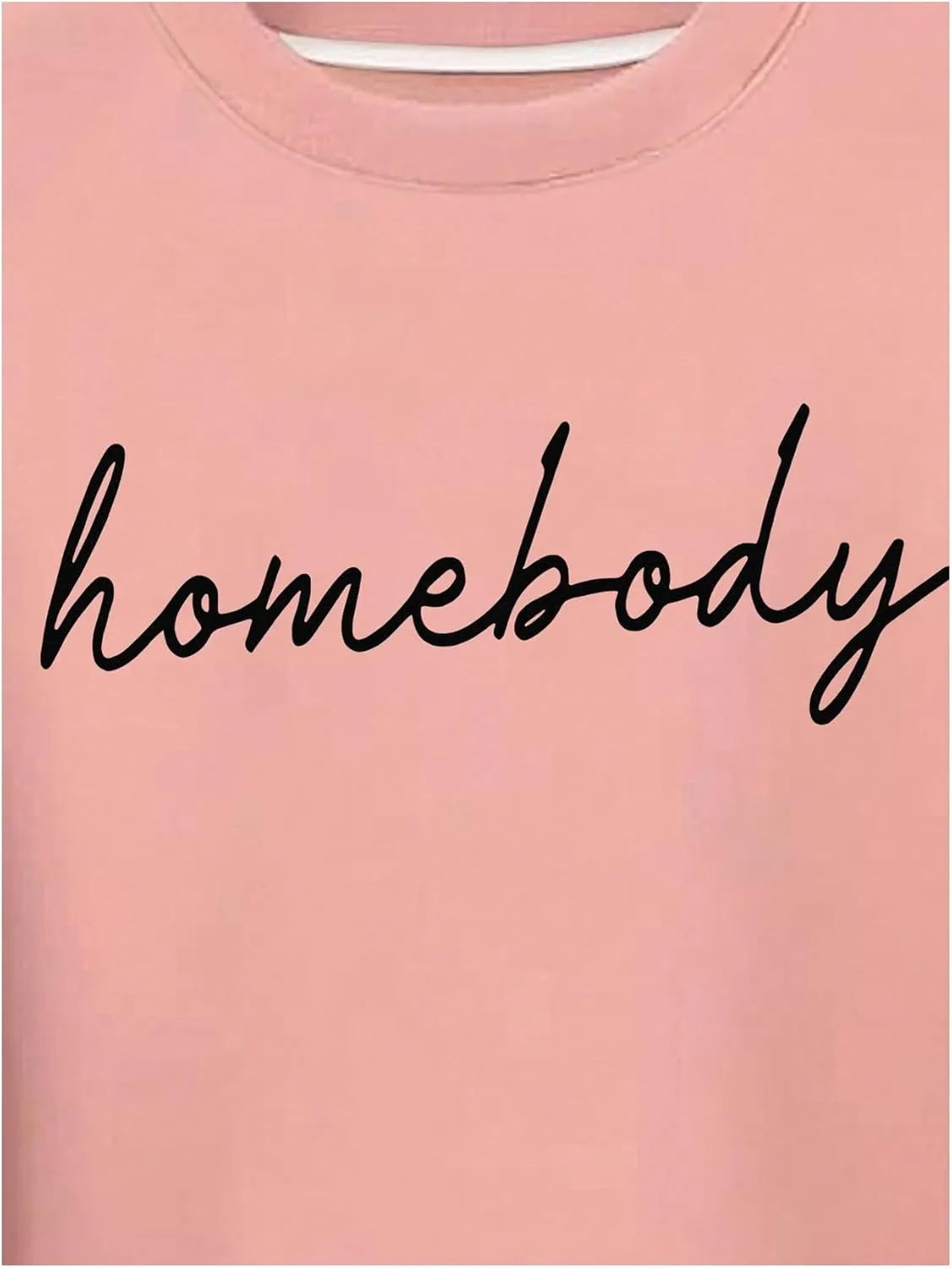 Women's Plus Size Long Sleeve Letter Graphic Sweatshirts Drop Shoulder Crewneck Pullover Sweatshirts