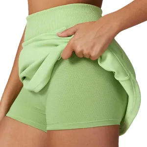 Women's Tennis Skirt Built in Shorts Golf Skirts Athletic Skorts Skirts for Sports Running Gym with Side Pockets